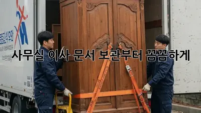 사무실 이사? 문서 보관부터 꼼꼼하게!